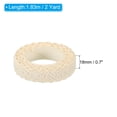 thumbnail image 2 of Uxcell 0.7" Wide 2 Yards Self Adhesive Lace Tape Ribbon Stickers Masking Cotton Decorative for Craft, Beige 2 Pcs, 2 of 6