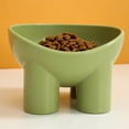 thumbnail image 3 of ACDANC 2Pcs Elevated Cat Bowls,Comfortable Cat Food Dispens with 15° Tilt for Neck Support,Leak-Proof Cat Food Container with Curved Design,Green, 3 of 6