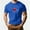 01 Blue, variant on YueHuiYing Men's Graphic Print Casual Short Sleeve Tee - Soft Crew Neck Top for Gym Sports and Daily Comfort