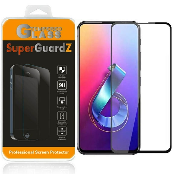 For ASUS ZenFone 6 (2019) - SuperGuardZ Full Cover Tempered Glass Screen Protector, Edge-To-Edge, 9H, Anti-Scratch, Anti-Bubble, Anti-Fingerprint