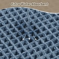 thumbnail image 5 of SIXHOME Bathroom Rugs Waffle Bath Rug Super Soft Absorbent Non Slip Bath Mat Beside Tub Rubber Backed Machine Washable Bathroom Rugs with Tassels Boho Bathroom Decor 24" x 48" Blue, 5 of 5