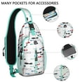 thumbnail image 2 of Crossbody Sling Backpack for Women Men Nautical Fish Repeat Shoulder Sling Crossbody Casual Chest Bag for Travel Sports Running Hiking, 2 of 6