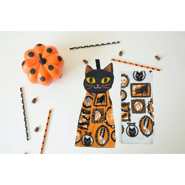 Halloween Kitchen Towels, Cotton Kitchen Tea Towel