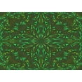 thumbnail image 1 of Ahgly Company Indoor Rectangle Patterned Dark Lime Green Area Rugs, 4' x 6', 1 of 6