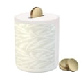 thumbnail image 3 of Abstract Piggy Bank, Sketchy Palm Leaves Jungle Foliage Tropical Eco Exotic Branch Design, Ceramic Coin Bank Money Box for Cash Saving, 3.6" X 3.2", Green and White, by Ambesonne, 3 of 4