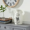 thumbnail image 2 of DecMode 8"W, 14"H Stoneware Farmhouse Vase, White, 1 - Piece, 2 of 7