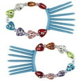 thumbnail image 2 of Scunci Bendini Beaded Snap Combs-Pink-2 pk, 2 of 2