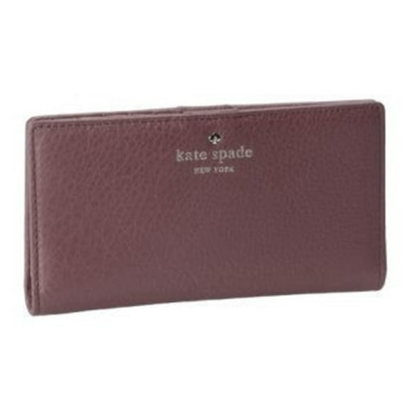 Kate Spade PWRU2182-224 Women's Cobble Hill Stacy Dark Stormy Pebbled Leather Wallet