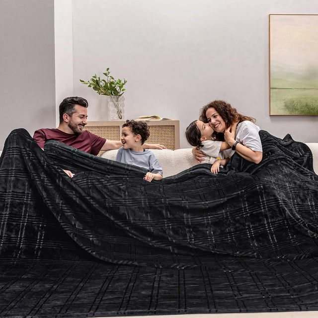 Manta COOVA de forro polar extragrande, 305 x 305 cm, suave y cálida