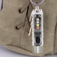 thumbnail image 4 of Linterna LED pequeña, luz de llavero pequeña brillante de alto lúmenes, luces de bolsillo recargables USB portátiles con 11 modos de luces para camina - blanco Baoblaze Linternas de llavero, 4 of 8