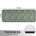 thumbnail image 5 of Kitchen Rugs Sets Of 2,Green Christmas Floral Pattern Anti Fatigue Kitchen Mat Rugs Non Slip Washable,Decorative Kitchen Floor Mats for Kitchen,Sink,Laundry,17"x47"+17"x47", 5 of 5