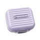 thumbnail image 5 of Organizador de pastillas diario con compartimentos, estuche protector para 7 días, organizador de bolsillo. Morado Pequeño, 5 of 9