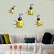 thumbnail image 4 of 4Pcs Metal Wall Decor Bumble Bee Figurilla interior y exterior 3D Escultura Adornos para Césped Colgante de Pared Estatua Decoración para El DYNWAVEMX Estatua de abejorro, 4 of 7