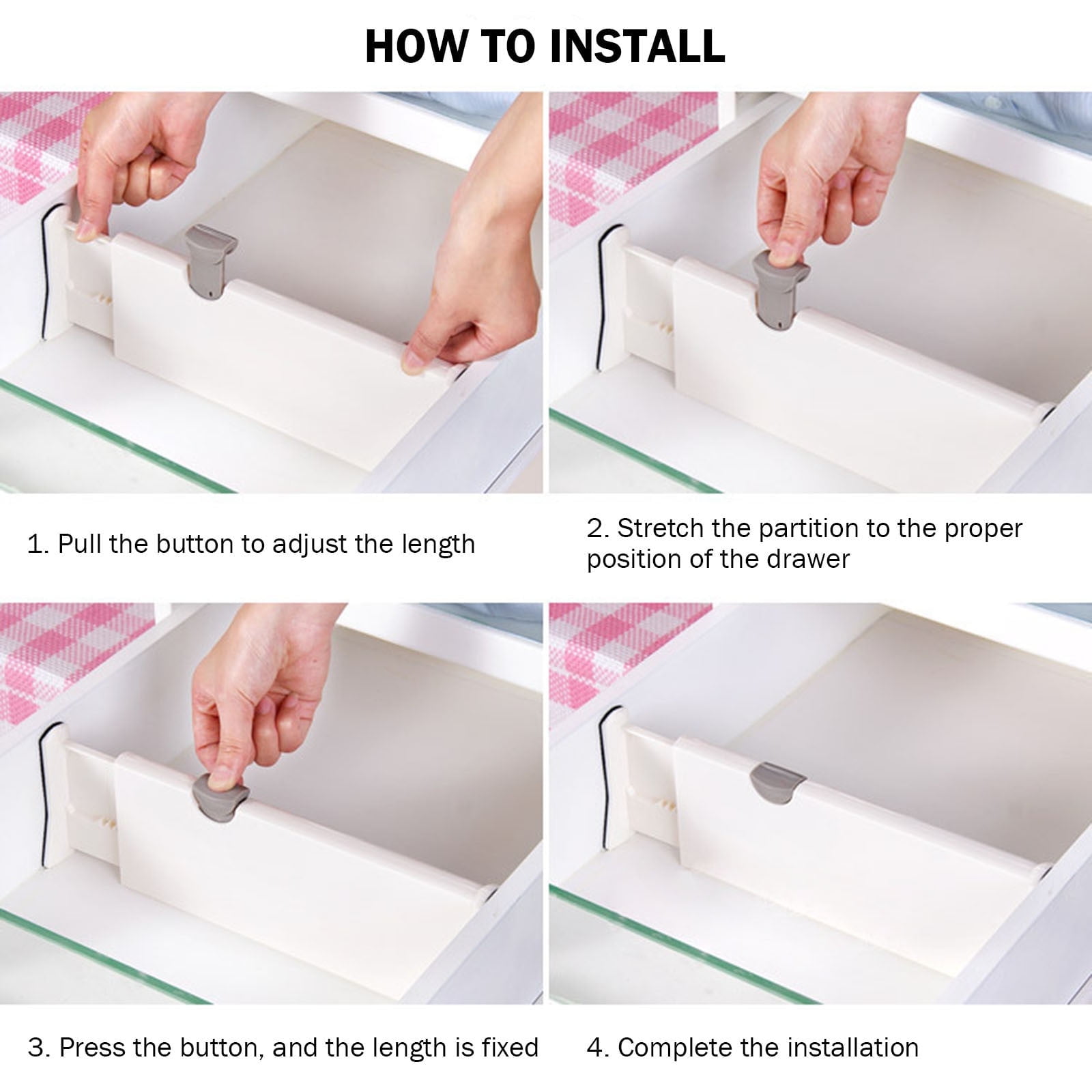 Expandable Drawer Organizer and Adjustable Divider for Versatile Home Storage Solutions
