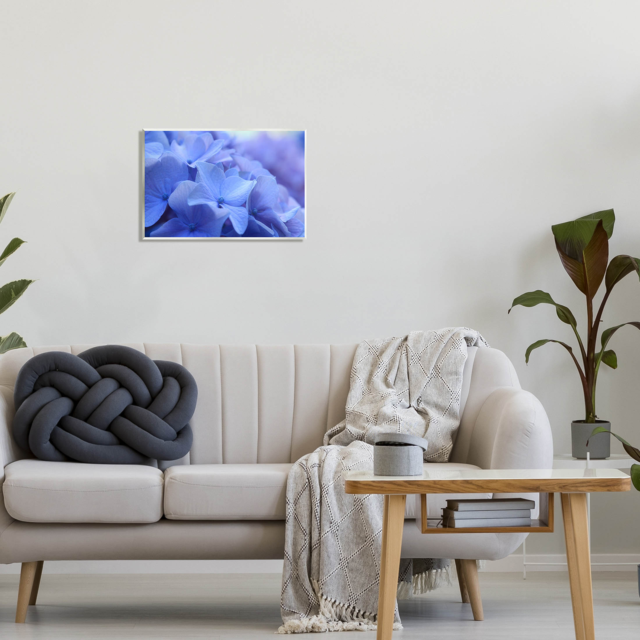 Detailed Hydrangea Close Up Petals Botanical & Floral Photograph Unframed Art Print Wall Art