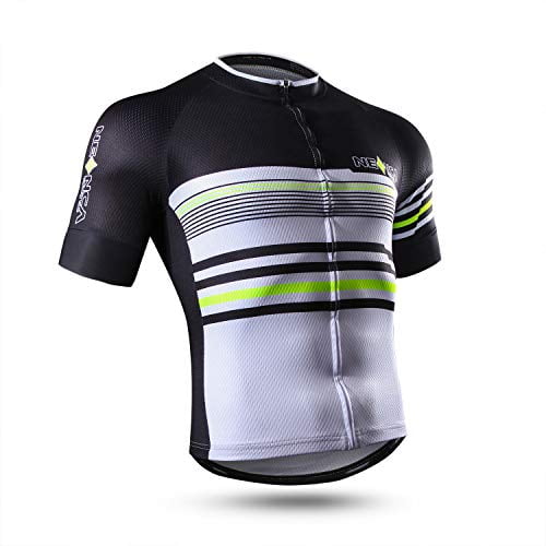 NEENCA Men's Cycling Bike Jersey Short/Long Sleeve with 3 Rear Pockets,Breathable Quick Dry Limited-time Price