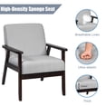 thumbnail image 4 of Giantex Mid-Century Modern Accent Chair, Light Gray, (Set of 2), 4 of 8