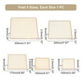 thumbnail image 2 of 5pcs Wooden Square Knitting Bag Bottom Shaper Pad for Crochet DIY Basket Weaving Yarn Bag, 2 of 7