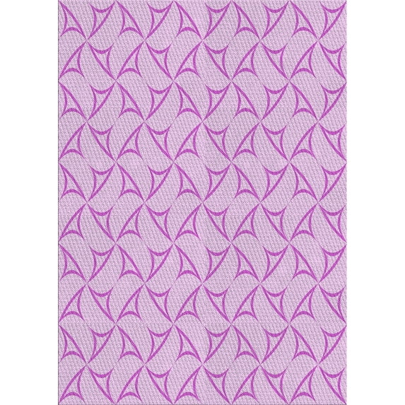 Ahgly Company Machine Washable Indoor Rectangle Transitional Blossom Pink Area Rugs, 2' x 3'