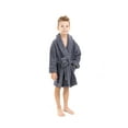 thumbnail image 3 of BC BARE COTTON Bare Cotton Kids Microfiber Fleece Shawl Robe - Boys - Gray - Small, 3 of 3