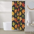 thumbnail image 6 of Shower Curtain, Colorful Maple Leaves A Waterproof Shower Curtain for Bathroom, Washable Bathroom Shower Curtain Set with Hooks Long Shower Curtain 60x72in Home Decor, 6 of 8