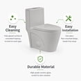 thumbnail image 5 of One-Piece Toilet, 1.1/1.60 GPF Water-Efficient Dual-Flush Elongated Comfort Height Floor Mounted, ADA Compliant Toilet with Soft Closing Seat Included, 5 of 5
