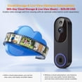 thumbnail image 4 of Rebelduck Video Doorbell Camera, Battery Powered, AI Human and Motion Detection, 2 Way Talk, Night Vision, Cloud Storage (Sold Separately), 2.4G WiFi Only, Indoor/Outdoor Surveillance, 4 of 7
