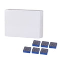 thumbnail image 1 of 6pcs Mini Portable Desktop Whiteboard Erasable White Board Plan Board Message Board with 6pcs Whiteboard Eraser, 1 of 8