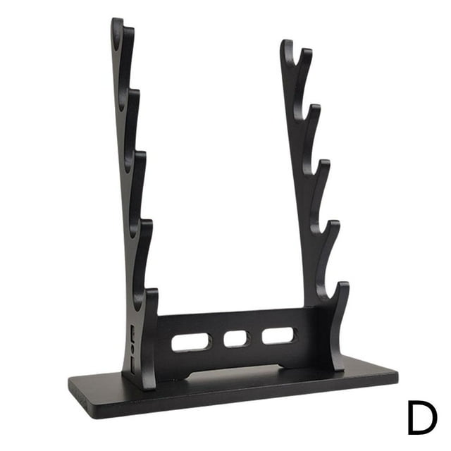 Wooden Flute Stand Display Rack -Multi-Tier Desktop Holder for Soprano, Recorder, Bamboo Flute, Irish Whistles, Woodwind Instruments, Walnut Organizer for Collecting, Storing, and Displaying