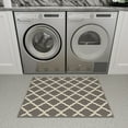 thumbnail image 4 of Ottomanson Trellis Indoor Doormat 2'3" x 3' - Non Slip Low Pile Area Rug for Entryway, Gray, 4 of 11