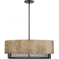 thumbnail image 4 of Nuvo Lighting Barrique 5-Light Pendant Fixture Black with Honey Wood Finish - N/A, 4 of 7