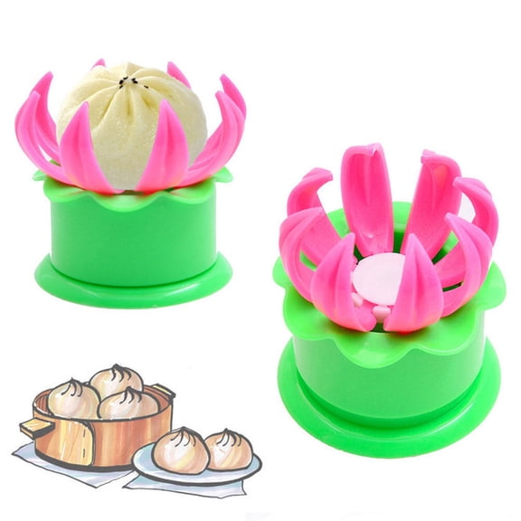 STRANDCHIC Handmade Siopao Bun Molder Set, 3-Piece Assorted Color Pastry Mold for Baking and Kitchen Use