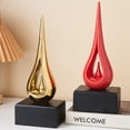 thumbnail image 5 of Blessings Decor nordic Creativity Water drop model Office furnishings ceramics crafts living room home decor modern ornaments (Water Drop Golden), 5 of 5