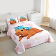 thumbnail image 3 of Homewish Kawaii Axolotl Salamander Boy Girl 3 Pieces Queen Comforter Set,Cartoon Capybara Ultra Soft Bedding Sets,Dreamy Princess Bedding Comforter Set Breathable,Luxury Bedroom Decor,Reversible, 3 of 8
