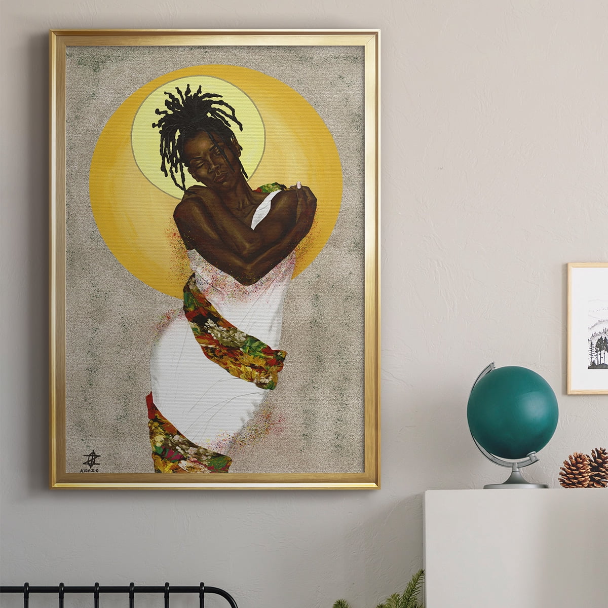 Her Love Premium Framed Print - Ready to Hang