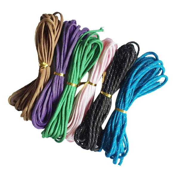 6pcs 550 Paracord Cuerda de paracaídas Cordón Cuerda Core para shamjiam Paracordes