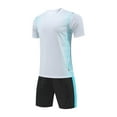 thumbnail image 2 of NAISIBABY Boys Basketball Jersey Shirt and Shorts Set, Summer Quick-Dry Athletic Outfit 2-Piece White 8T, 2 of 4