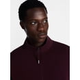 thumbnail image 4 of Avia Men's Twill ScubaKnit Quarter Zip Pullover Sweatshirt, Sizes XS-4XLT, 4 of 6