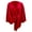 Red, variant on Women's Elegant One-Piece Solid Color Soft Shawl Outerwear Cape Top, Scarf for Women, Fashion Scarf Red