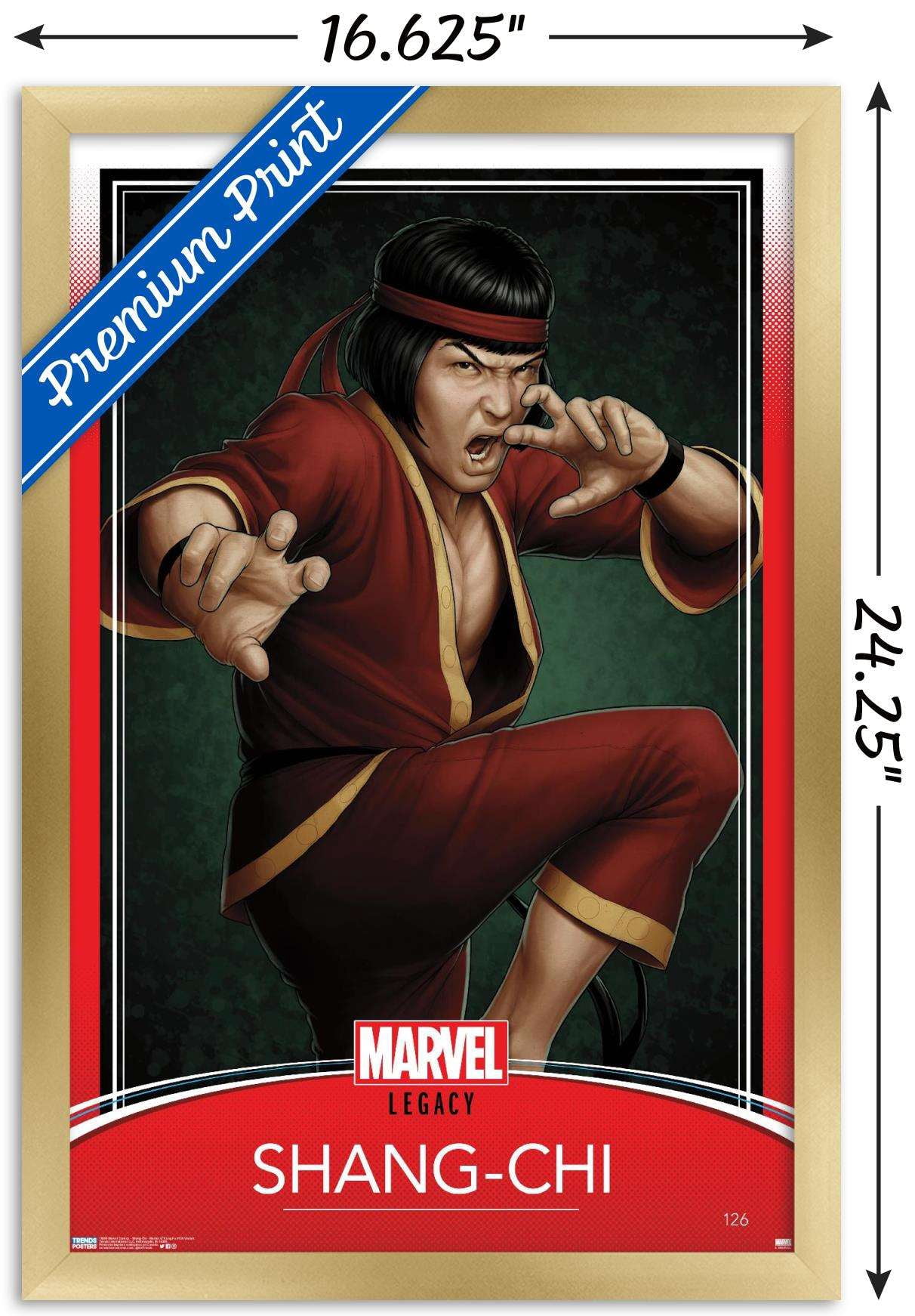 Marvel Comics - Shang- Chi - Master Of Kung Fu #126 Variant Wall Poster, 14.725" x 22.375", Framed
