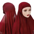 thumbnail image 2 of Bangcool Headwrap Scarf Solid Color: Chiffon Long Head Wrap African Head Scarf for Ladies, 2 of 4