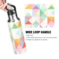 thumbnail image 4 of Yayeee 33oz Insulated Water Bottle Double Wall Stainless Steel with Flip Straw Lid, Abstract Geometric, 4 of 7