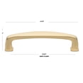 thumbnail image 4 of GlideRite 3-3/4 in. Center-Center Transitional Cabinet Pull, Champagne Gold - 81092-CHPG, 1 Pack, 4 of 4