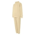 thumbnail image 7 of felwors Two Piece Sets for Women Neck Matching Sets Loungewear Fall Clothes Travel Outfits Fashion 2025 S-3XL Beige, S, 7 of 7