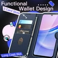 thumbnail image 3 of JETech Wallet Case for Samsung Galaxy A15 5G / 4G 6.5-Inch, Shockproof PU Leather Magnetic Flip Cover with Card Holder, Stand Feature and Full Camera Protection (Navy), 3 of 6