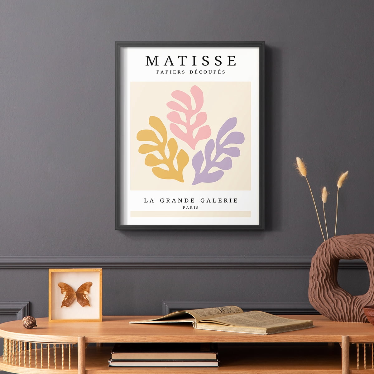 Matisse CCCLXXV in Black Solid Wood 8 x 10 Framed Print