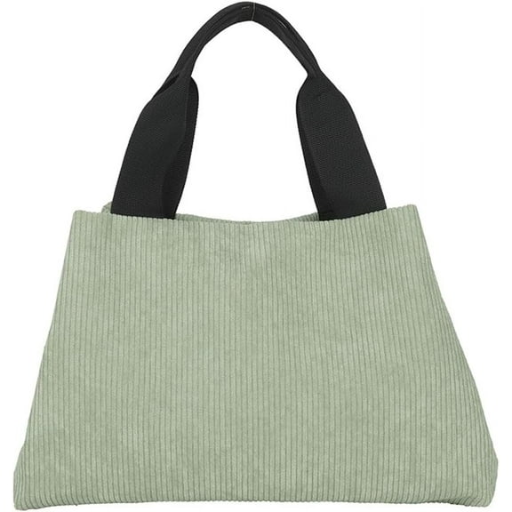 Kukuzhu Women’s Corduroy Handbags Small Cosmetic Bag Tote Cute Pouch Purse Aesthetic Toiletry Bags for Travel Work