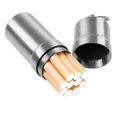 thumbnail image 1 of Stainless Steel Waterproof Cigarette Case 10 Cigarettes Holder Box (Silver), 1 of 8