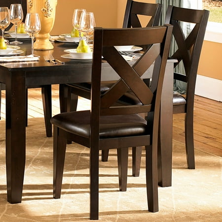 Homelegance Dining Table Set - Homelegance Crown Point 7 Piece Merlot Dining Table Set