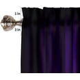 thumbnail image 6 of Purple Black Valance Curtain Funny Striped Ombre Elegant Design Bright Solid Dark Abstract Gradient Rod Pocket Valance 1 Panel Short Curtains for Kitchen Living Room Decor 54 x 18 in, 6 of 6